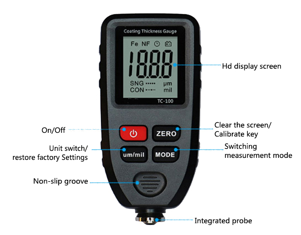 0-1300um Coating Thickness Gauge Details