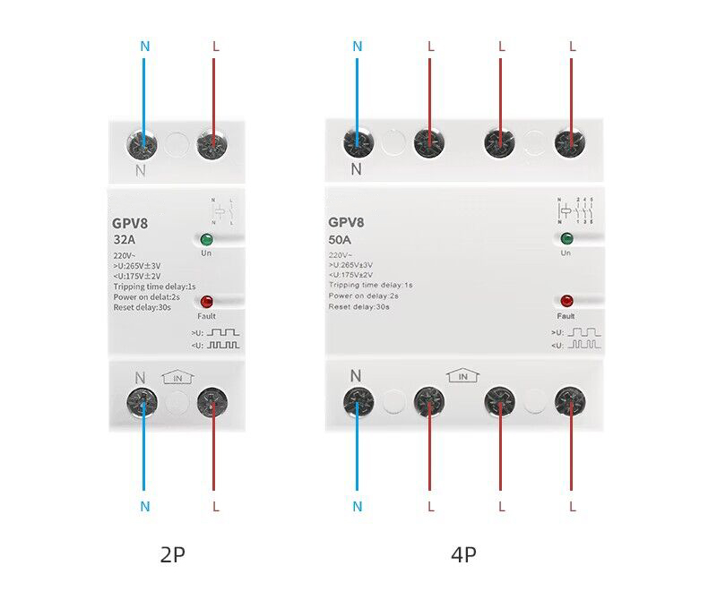 over and under voltage protector wiring diagram