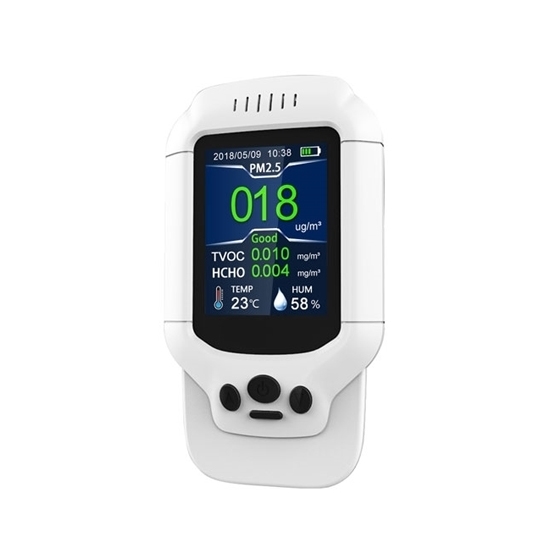Portable Air Quality Monitor, PM2.5/HCHO/TVOC/Temperature/Humidity