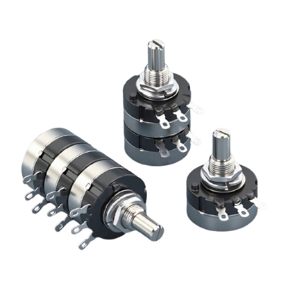 Multi Gang Potentiometer, Dual Gang/Triple Gang/Quad Gang