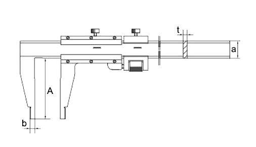500 mm vernier caliper dimensions