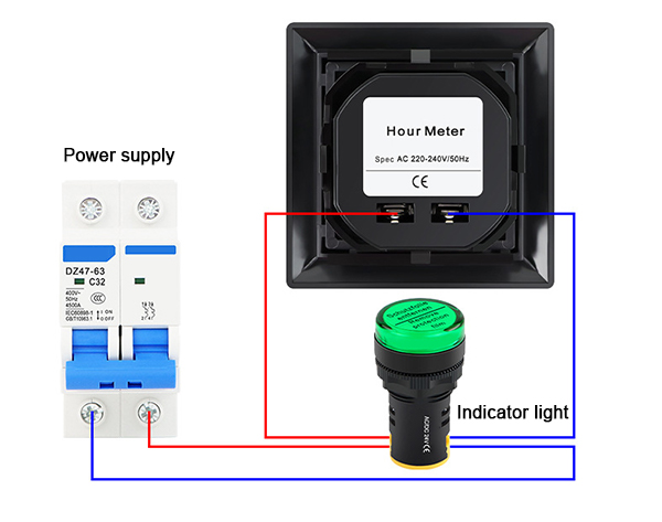 ac hour meter wiring diagram