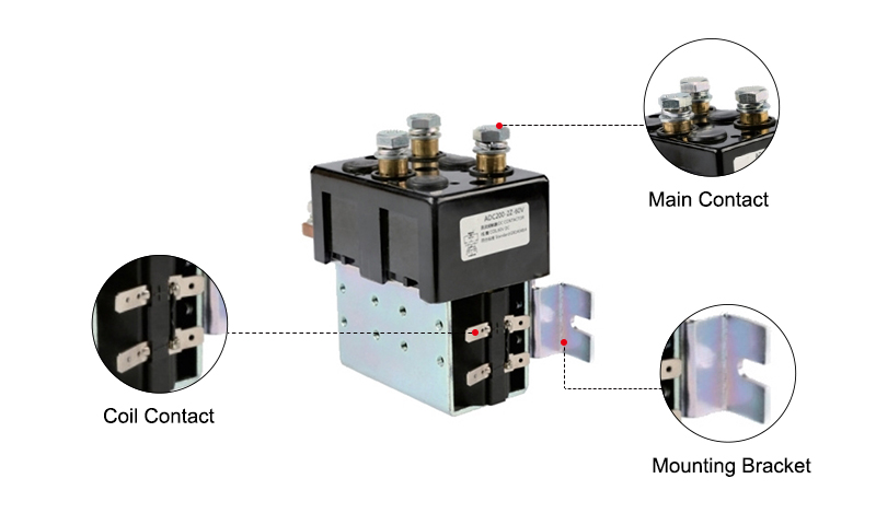 200A DC Reversing Contactor Details