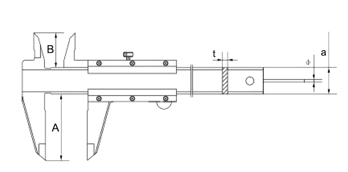 100 mm vernier caliper dimensions