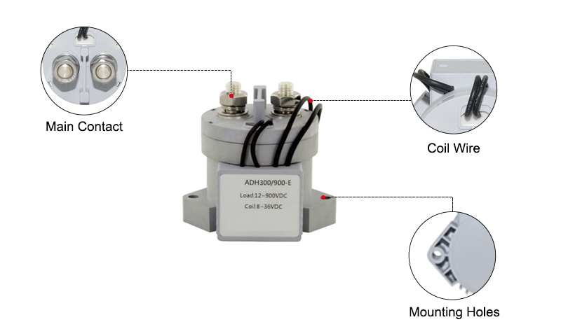 150A High Voltage DC Contactor Details