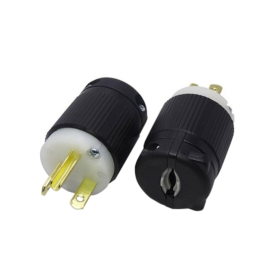 20A 250V Locking Plug, 2 Pole 3 Wire