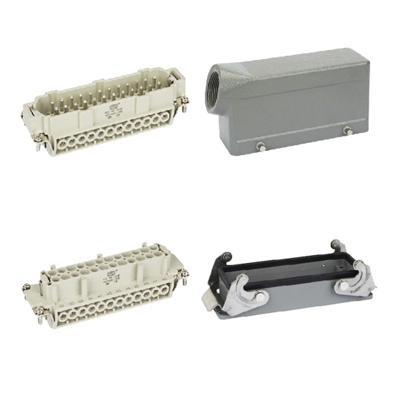 Heavy Duty Connector, 24 Pin, 500VAC / 16 Amp