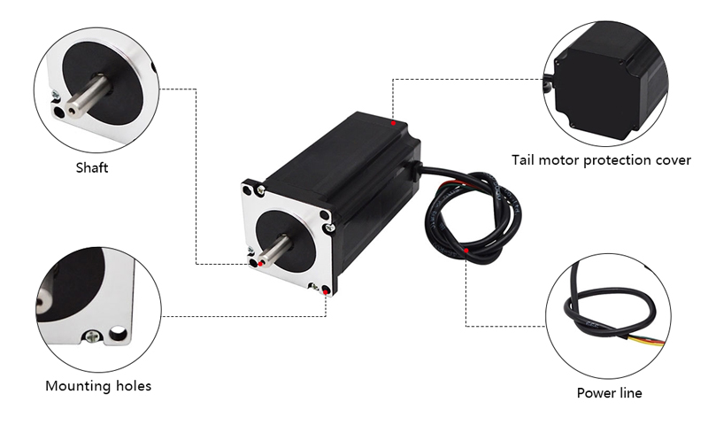 Nema 23 Stepper Motor 3Phase 0.9N·m-2.5N·m Details