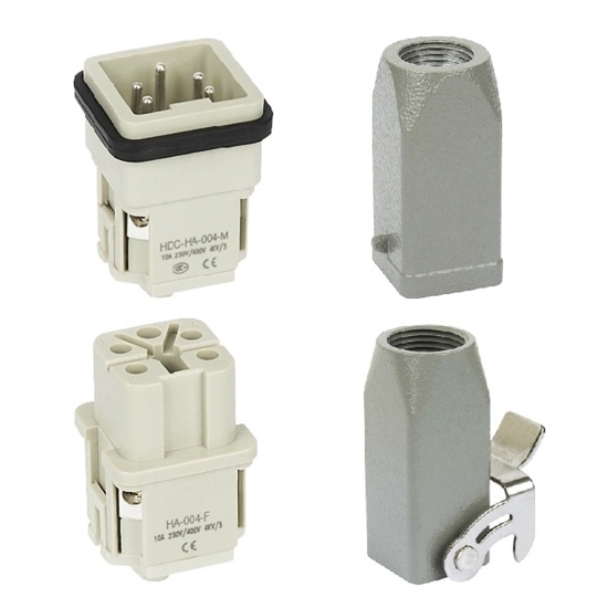 Heavy Duty Connector, 4 Pin, 250VAC / 10A