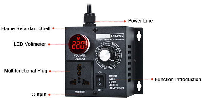 4000w voltage regulator detail