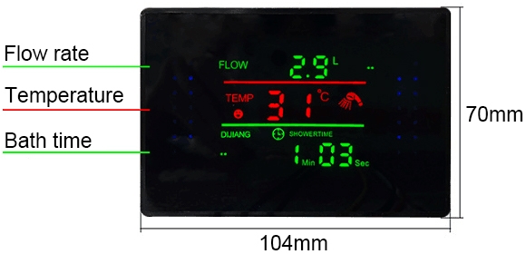 small water turbine electric generator with display screen details