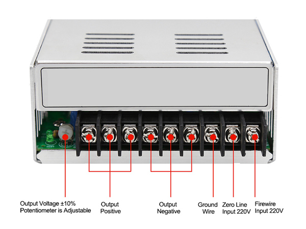 24V 500W switching power supply details