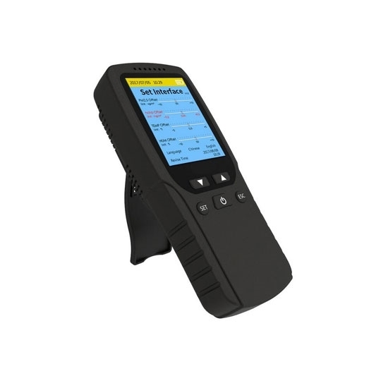 Handheld Air Quality Monitor, PM2.5/HCHO/TVOC/Temperature/Humidity