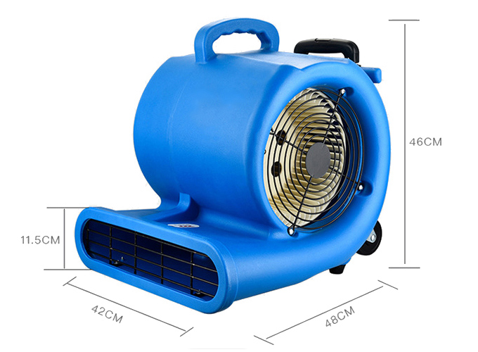 1000W floor blower dimension
