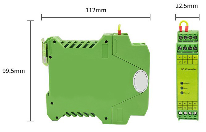 Safety relay for safety mat one to one dimension