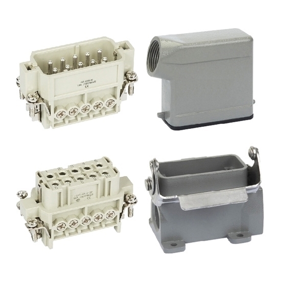 Heavy Duty Connector, 10 Pin, AC 250V/500V, 16A