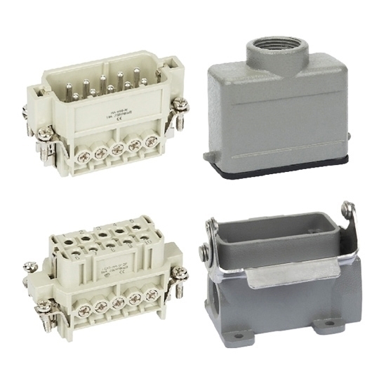 Heavy Duty Connector, 10 Pin, AC 250V/500V, 16A