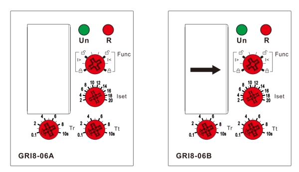1 phase current monitoring relay panel
