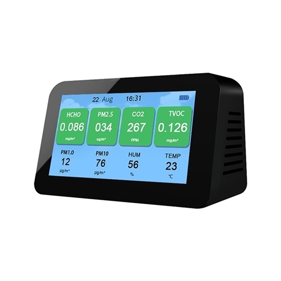 Home Air Quality Monitor, PM2.5/PM1.0/PM10/CO2/TVOC/Temperature/Humidity