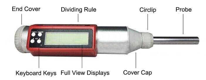 Digital concrete rebound hammer tester details