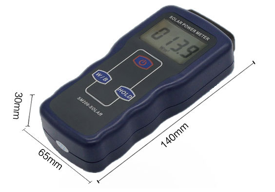 solar power meter size
