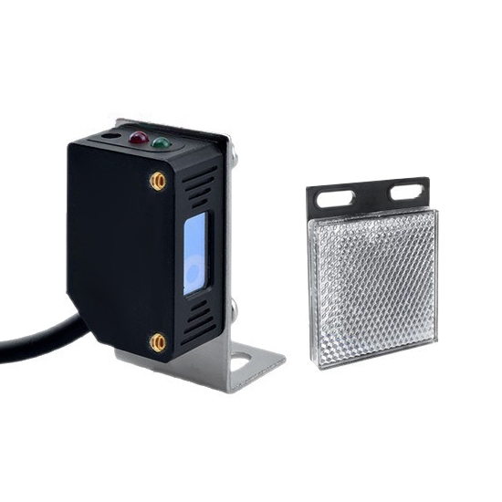 Laser Retro Reflective Photoelectric Sensor, 8m, 10-30VDC