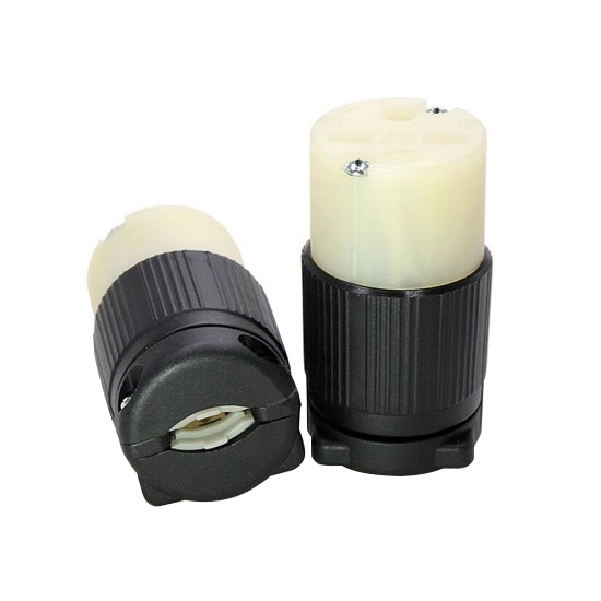15A 250V Locking Plug, 2 Pole, 3 Wire
