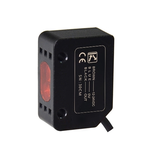 Digital Photoelectric Sensor, Diffuse Type, 30cm Adjustable