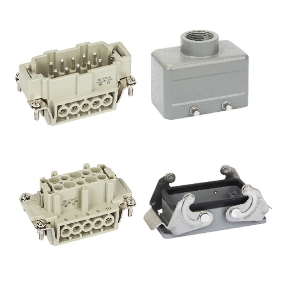 Heavy Duty Connector, 10 Pin, AC 250V/500V, 16A