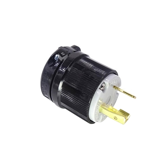 30A 250V Locking Plug, 2 Pole 3 Wire