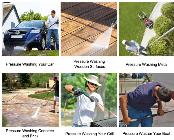 Electric pressure washer applications