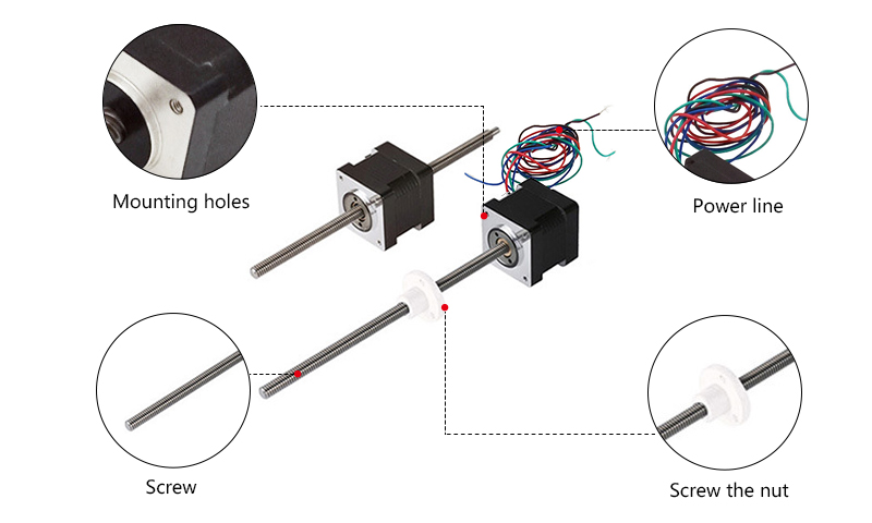 2.7V Stepper Motor Linear Actuator Details
