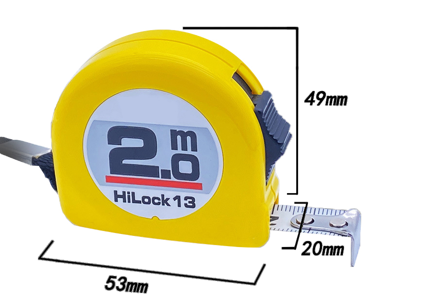 2m tape measure dimension