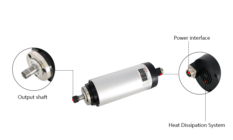 1500W Air Cooled CNC Spindle Motor Details