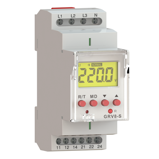 Under/Over Voltage Monitoring Relay, LCD, 3 phase 3-wire/4-wire