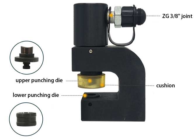 10 ton hydraulic hole punch machine structure
