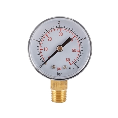0~30 psi Pressure Gauge for Water/Air/Oil/Hydraulic, 0 to 2 bar