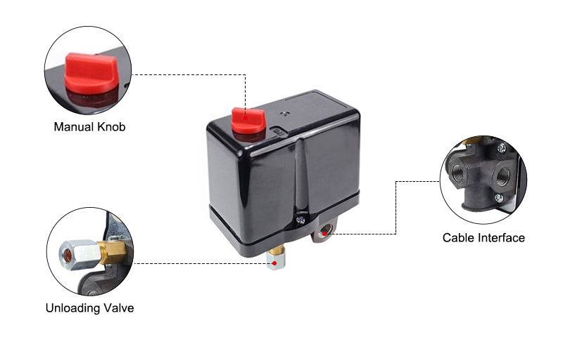 1.0-16.0 bar Water Pump Pressure Switch Details