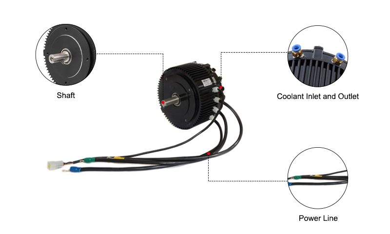 5000W Water Cooling BLDC Motor Details