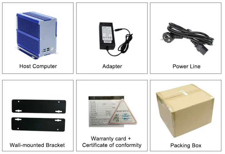 Embedded industrial pc celeron 3865u package