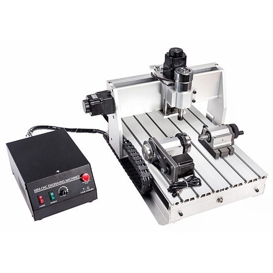 3 Axis/4 Axis CNC Router with 200x300x50mm Working Area