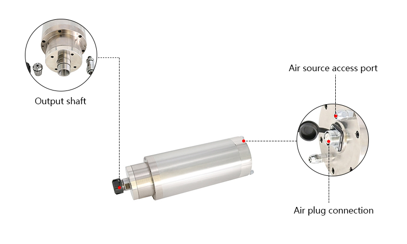 4500W Water Cooled CNC Spindle Motor Details