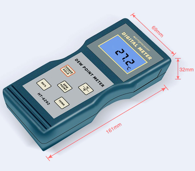 Dew point meter for compressed air dimension