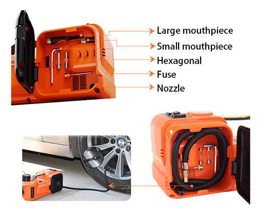 Inflatable pump details