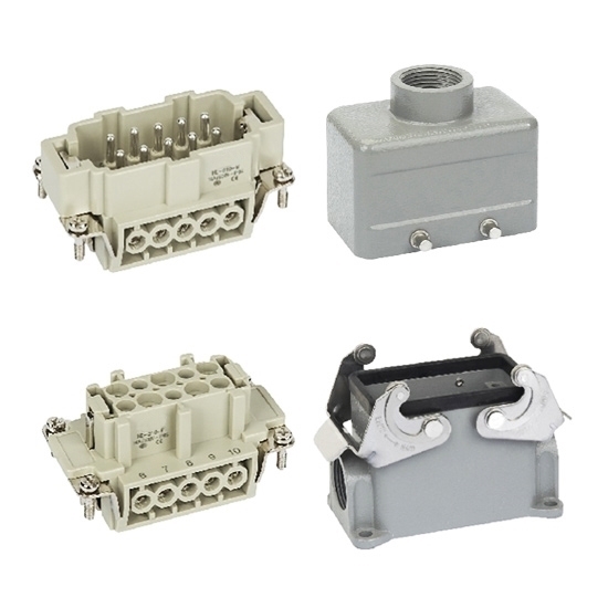 Heavy Duty Connector, 10 Pin, AC 250V/500V, 16A