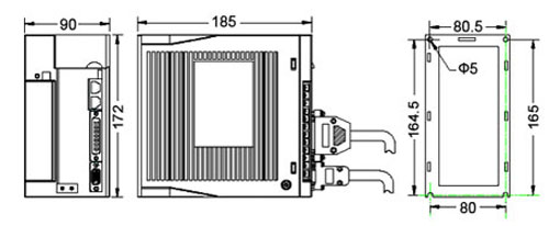 3kw AC servo motor size