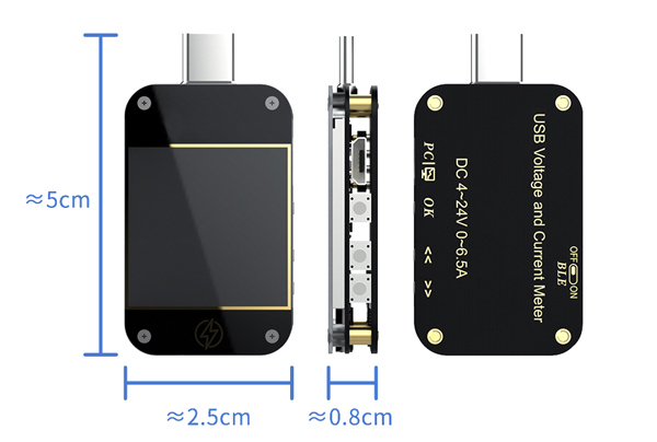 USB tester dimension