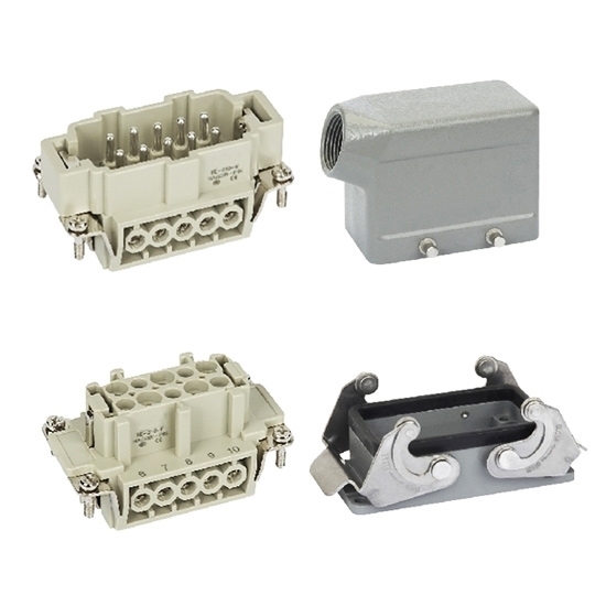 Heavy Duty Connector, 10 Pin, AC 250V/500V, 16A