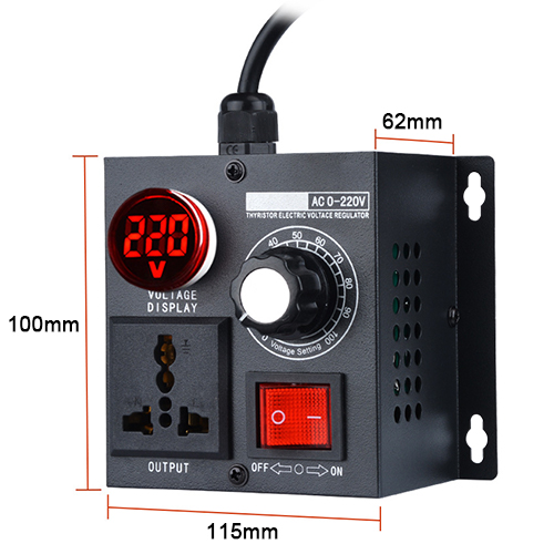 5000W voltage regulator size