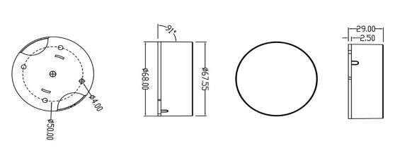mmWave human presence sensor size